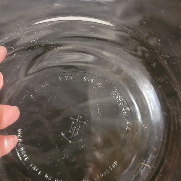 Anchor Hocking 4 Cup/1 Qt Clear Glass Prep Bowl microwave safe No Lid - Picture 7 of 9